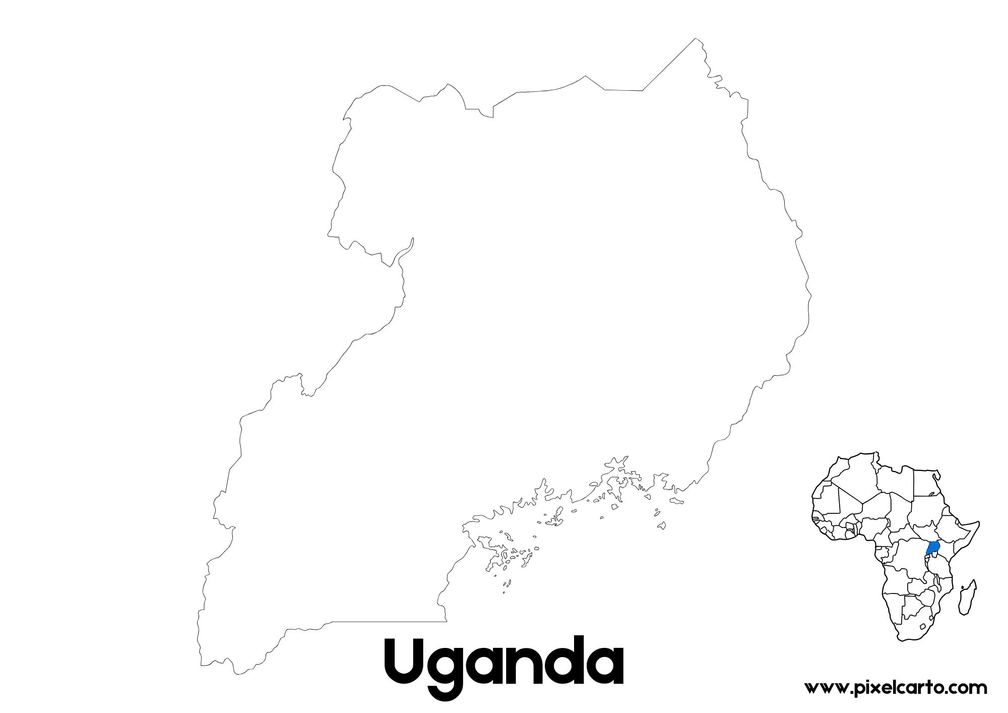 Uganda Map