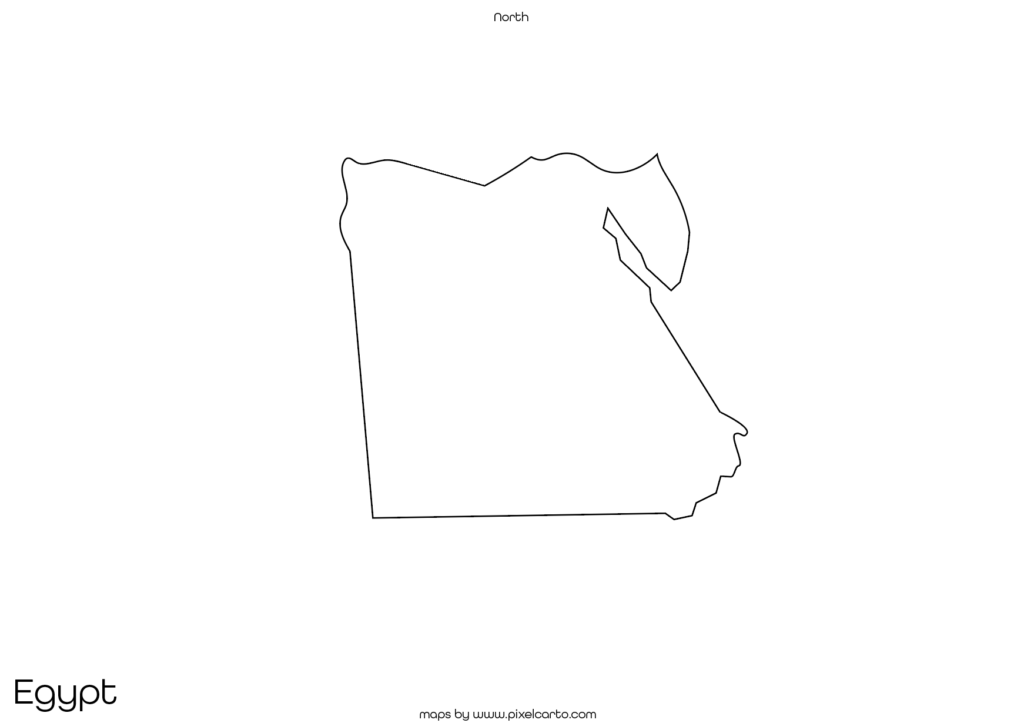 Egypt Printable Map