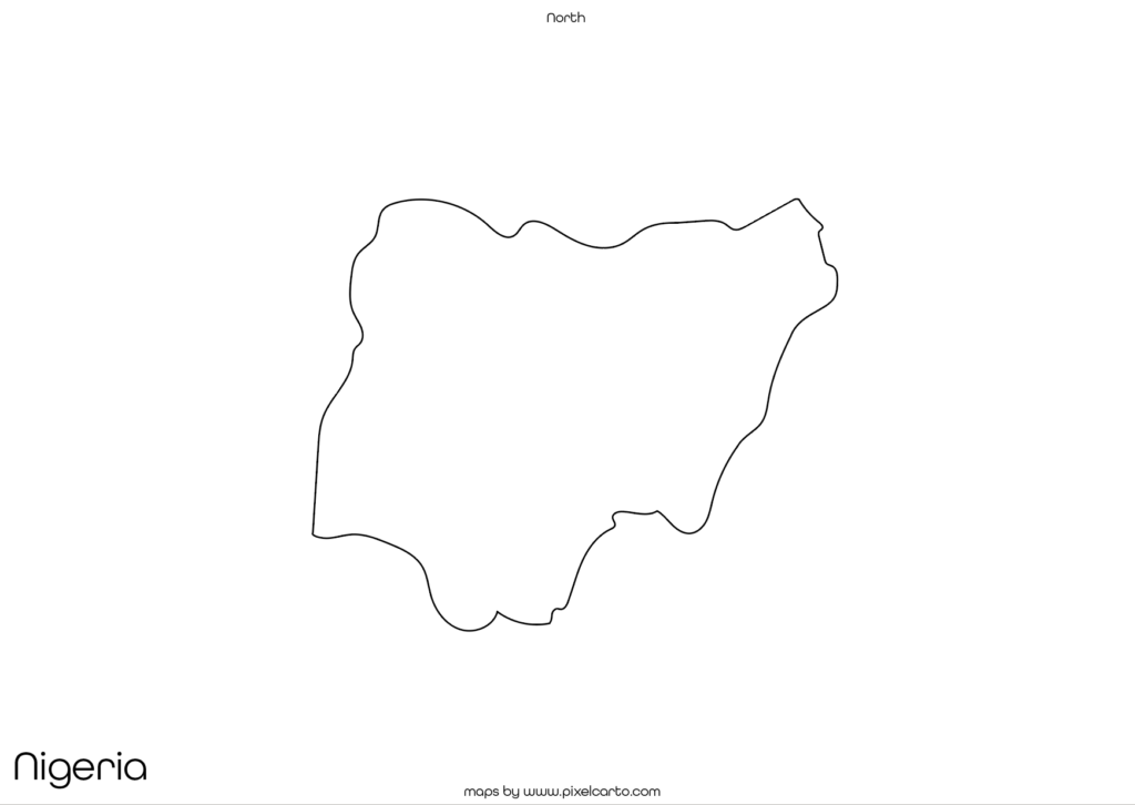 Nigeria Printable Map