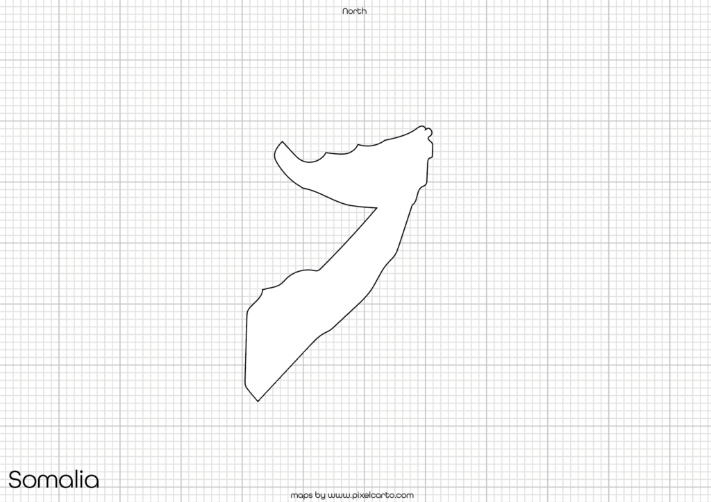 Somalia Printable Map