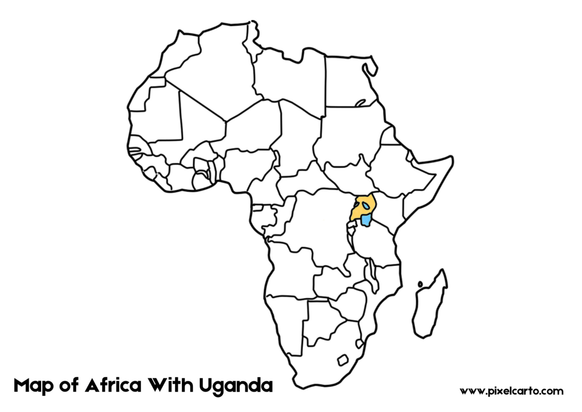 Exploring the Map of Africa with Uganda: A Gateway to the Pearl of Africa