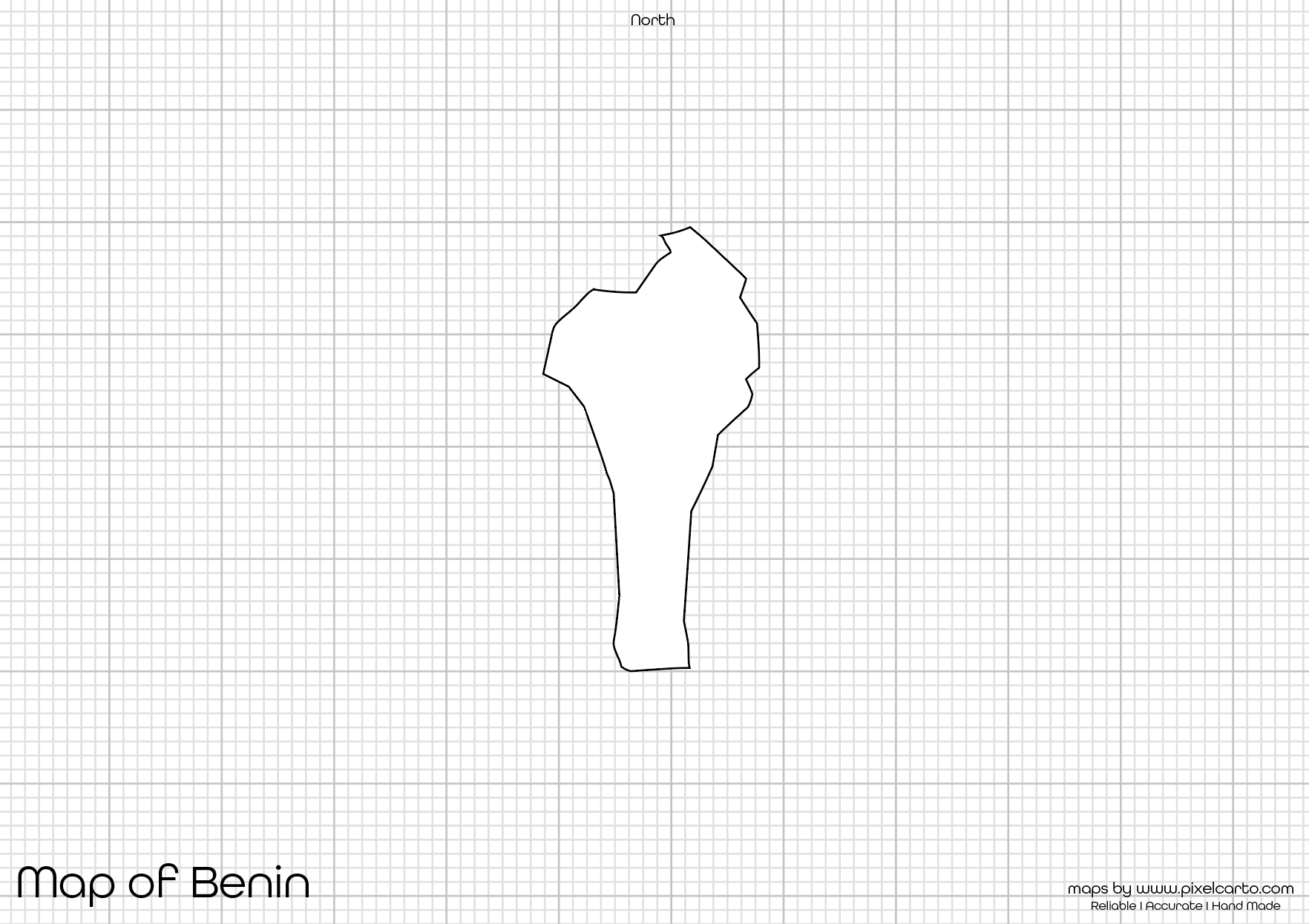 Benin Printable Map – PDF & Images